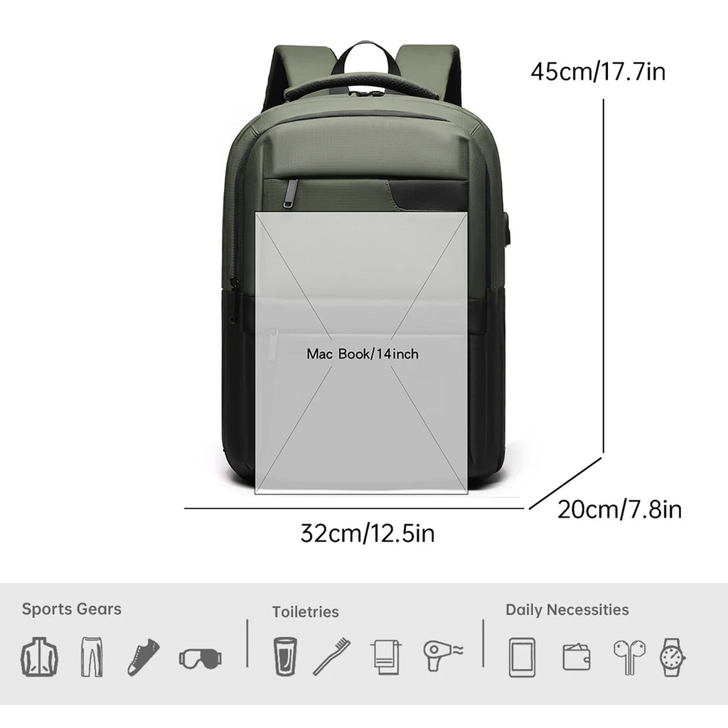 Carry-On Backpack – Rugged Travel, Camping & Laptop Bag