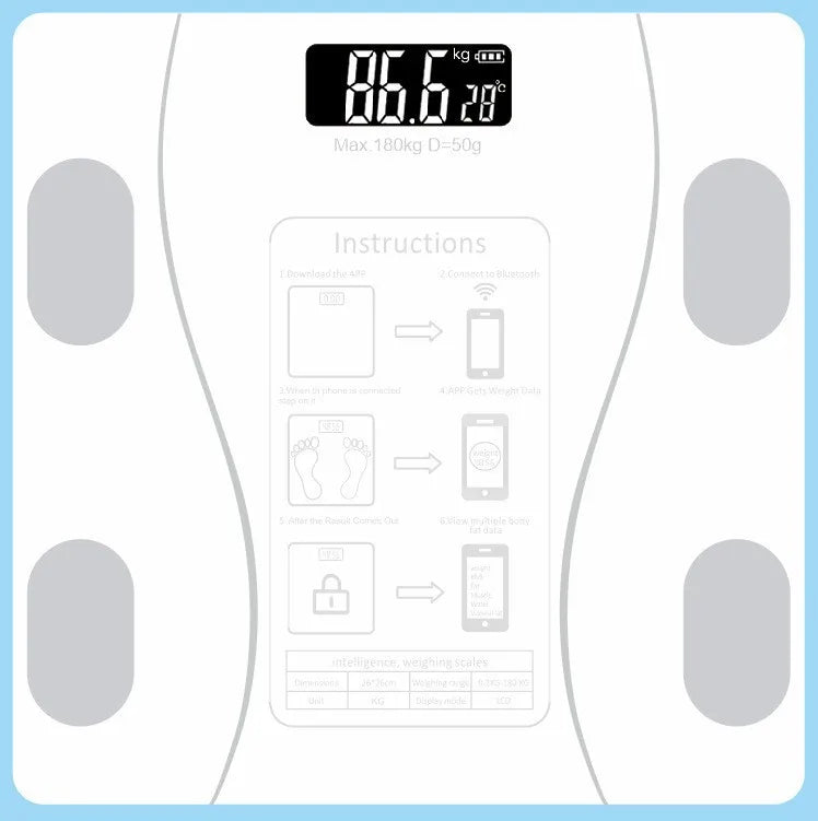 Wireless Bluetooth Body Scale And Weight Scale