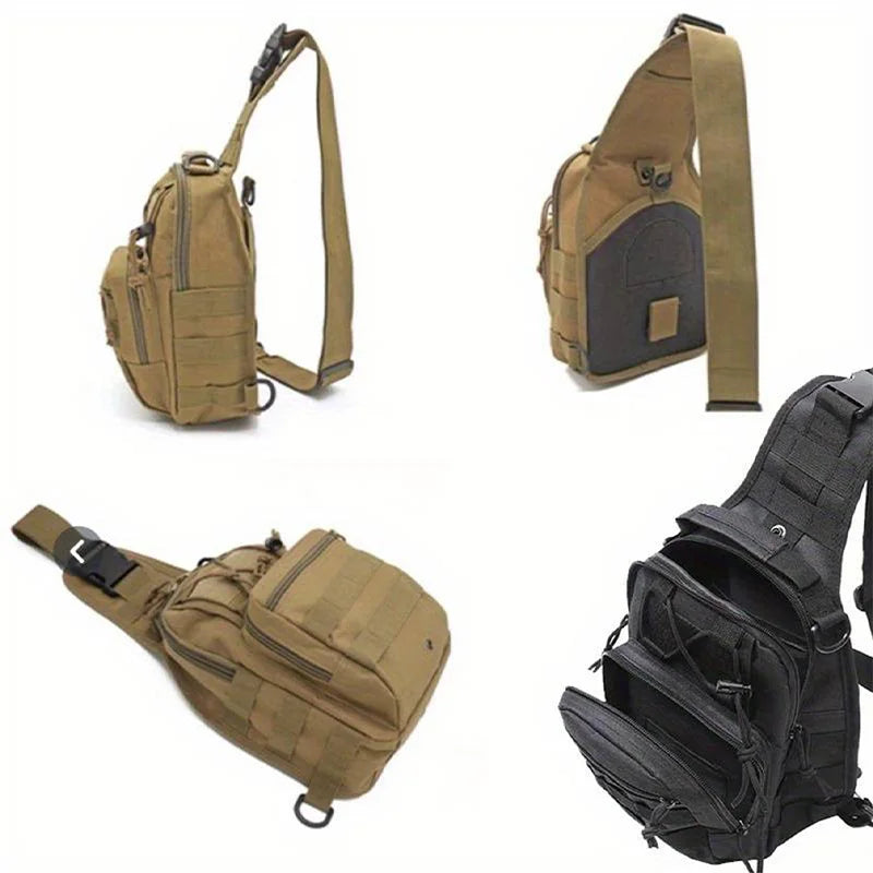Tactical Sling Bag – 7-in-1 Waterproof Crossbody for Hiking & EDC