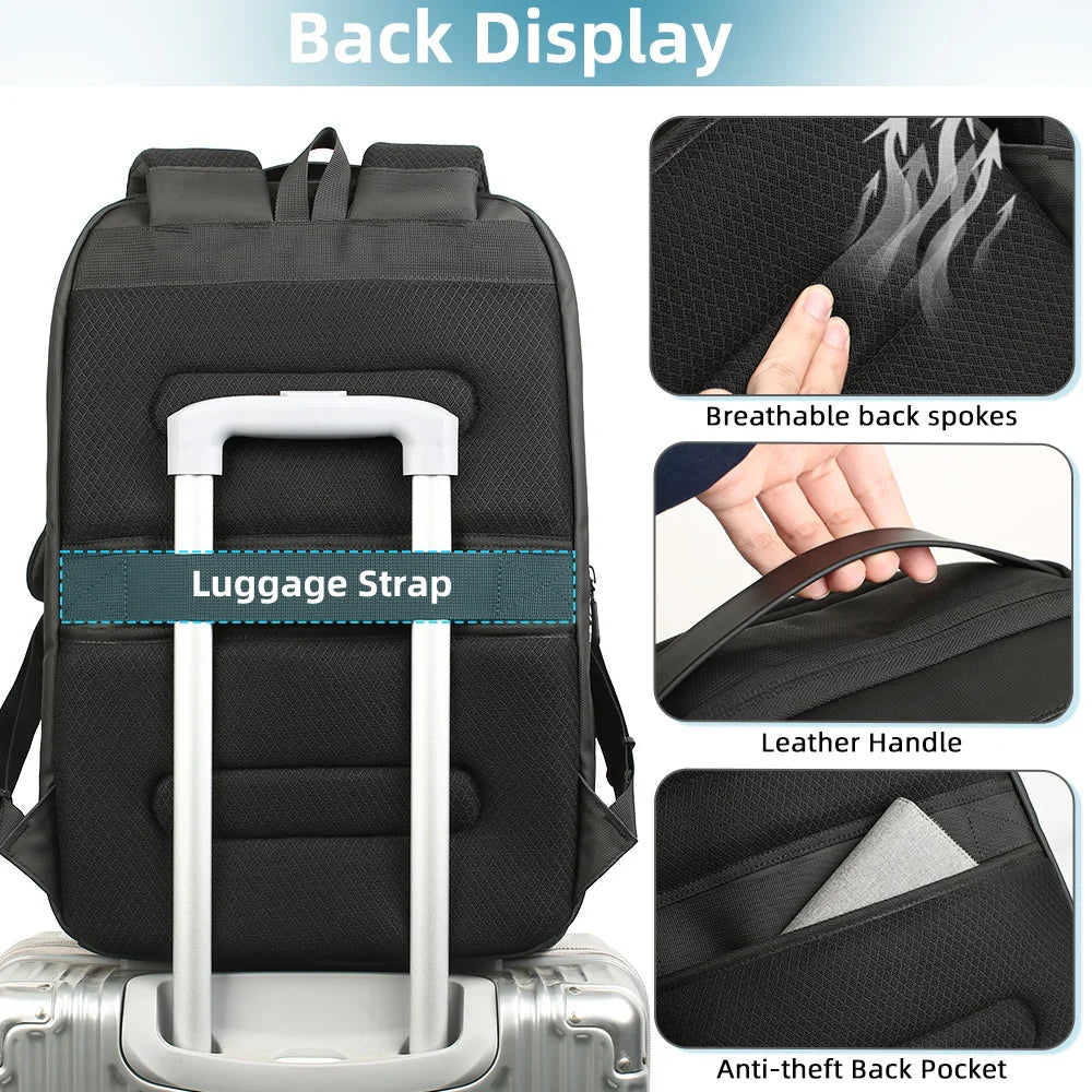 Travel & Business Backpack – 17.3" Laptop, TSA-Ready & Anti-Theft