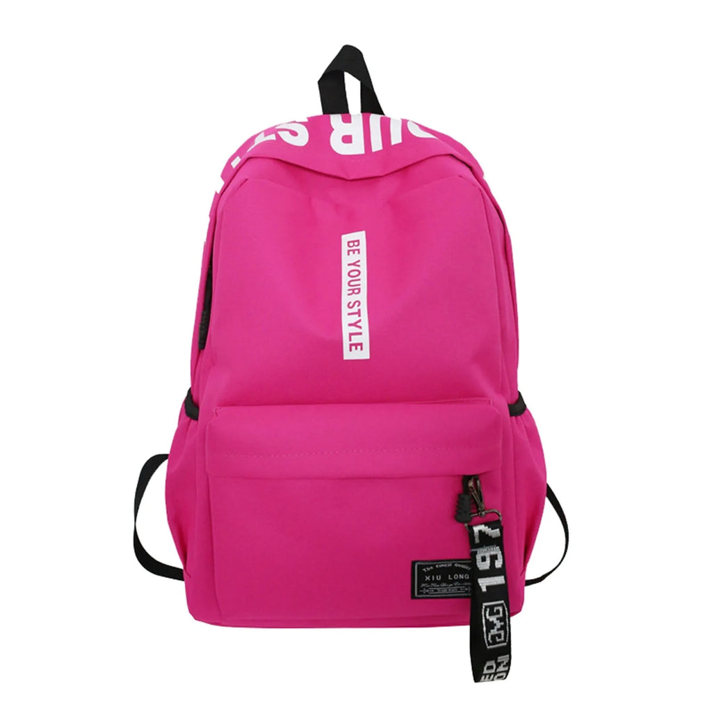 Fashionable Lightweight Backpack – Waterproof Nylon School & Travel Bag