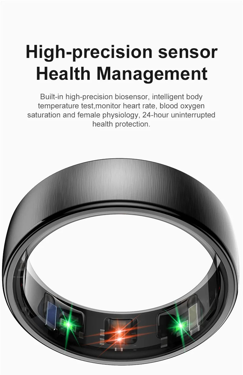 R10 Health Smart Ring with Charging Dock Men Women