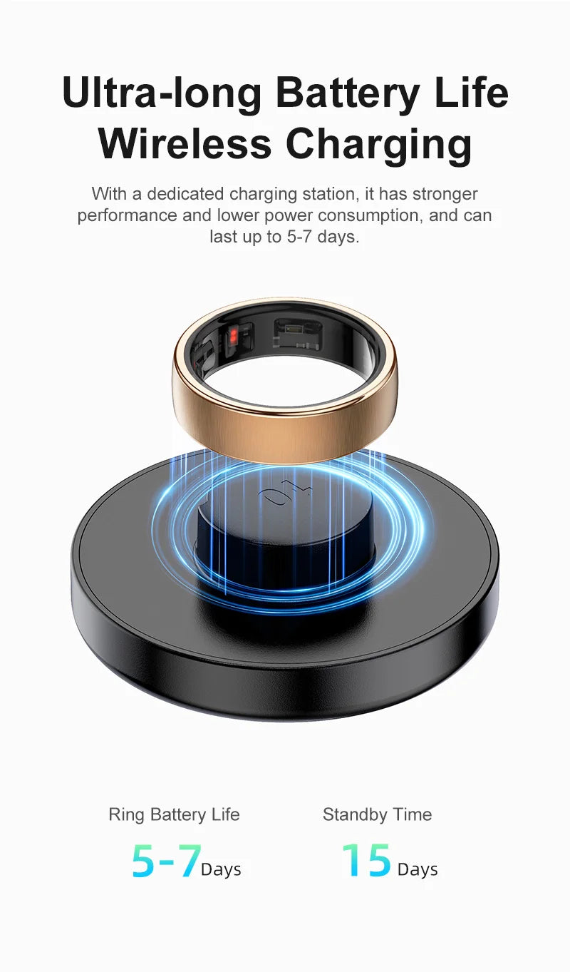 R10 Health Smart Ring with Charging Dock Men Women