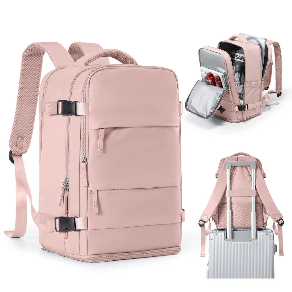 Flight-Ready Travel Backpack with Shoe Compartment
