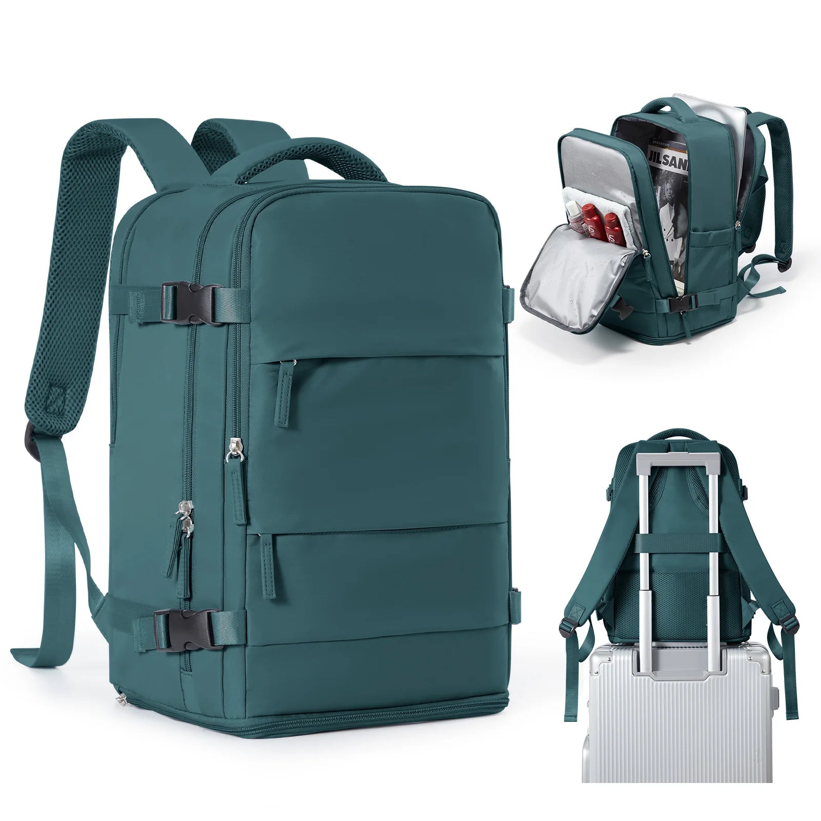 Flight-Ready Travel Backpack with Shoe Compartment