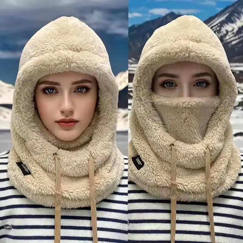 Thermal Windproof Hood Face Cover Adjustable