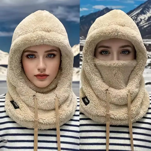 Thermal Windproof Hood Face Cover Adjustable