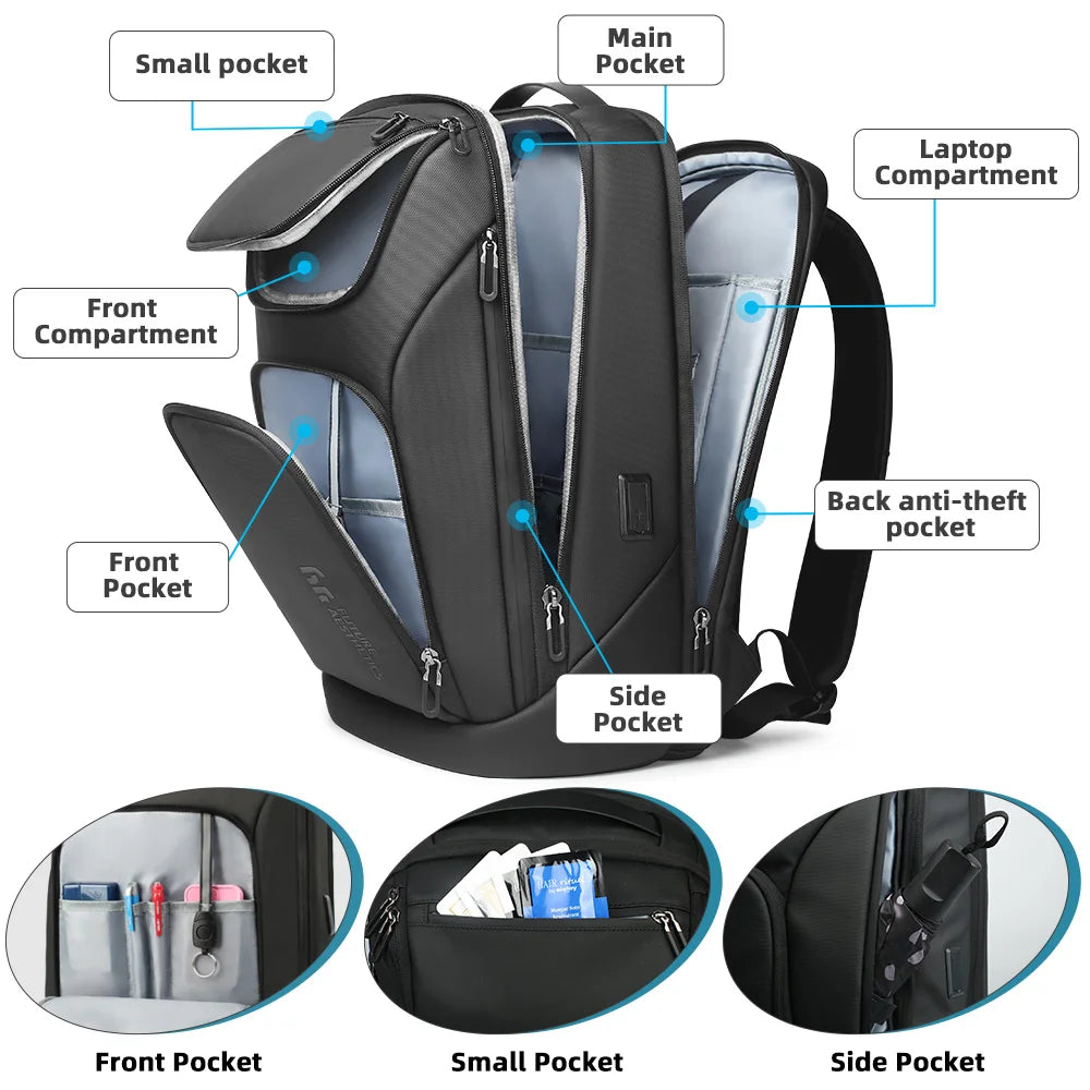 Travel & Business Backpack – 17.3" Laptop, TSA-Ready & Anti-Theft