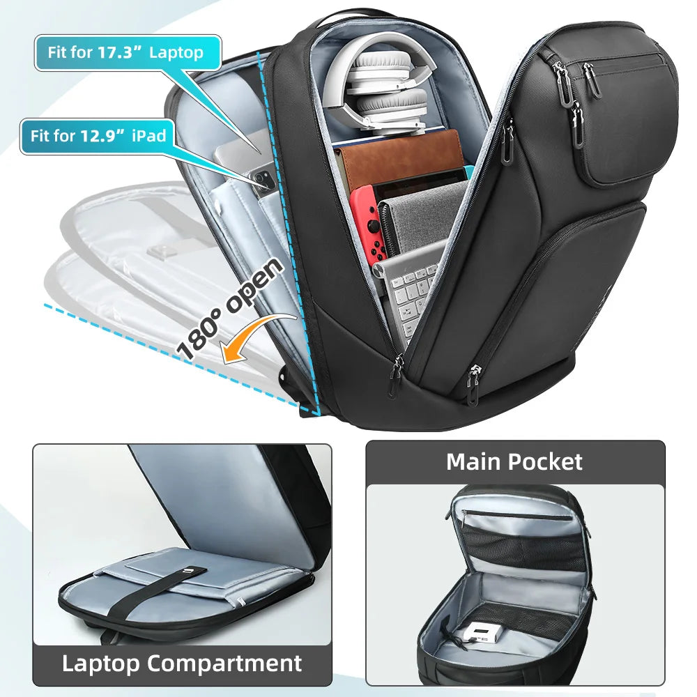Travel & Business Backpack – 17.3" Laptop, TSA-Ready & Anti-Theft