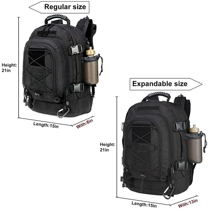 Military Tactical Backpack – 65L MOLLE Army Rucksack