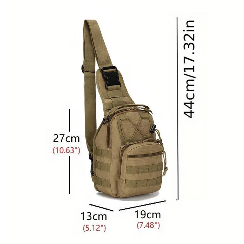 Tactical Sling Bag – 7-in-1 Waterproof Crossbody for Hiking & EDC