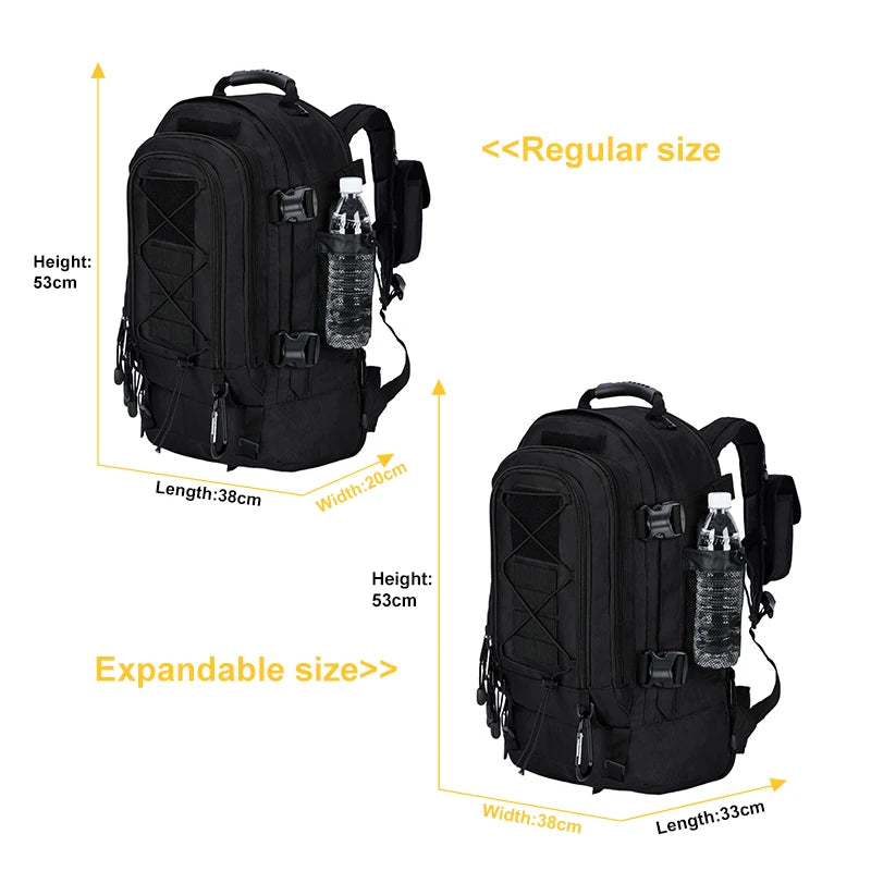 Military Tactical Backpack – 65L MOLLE Army Rucksack